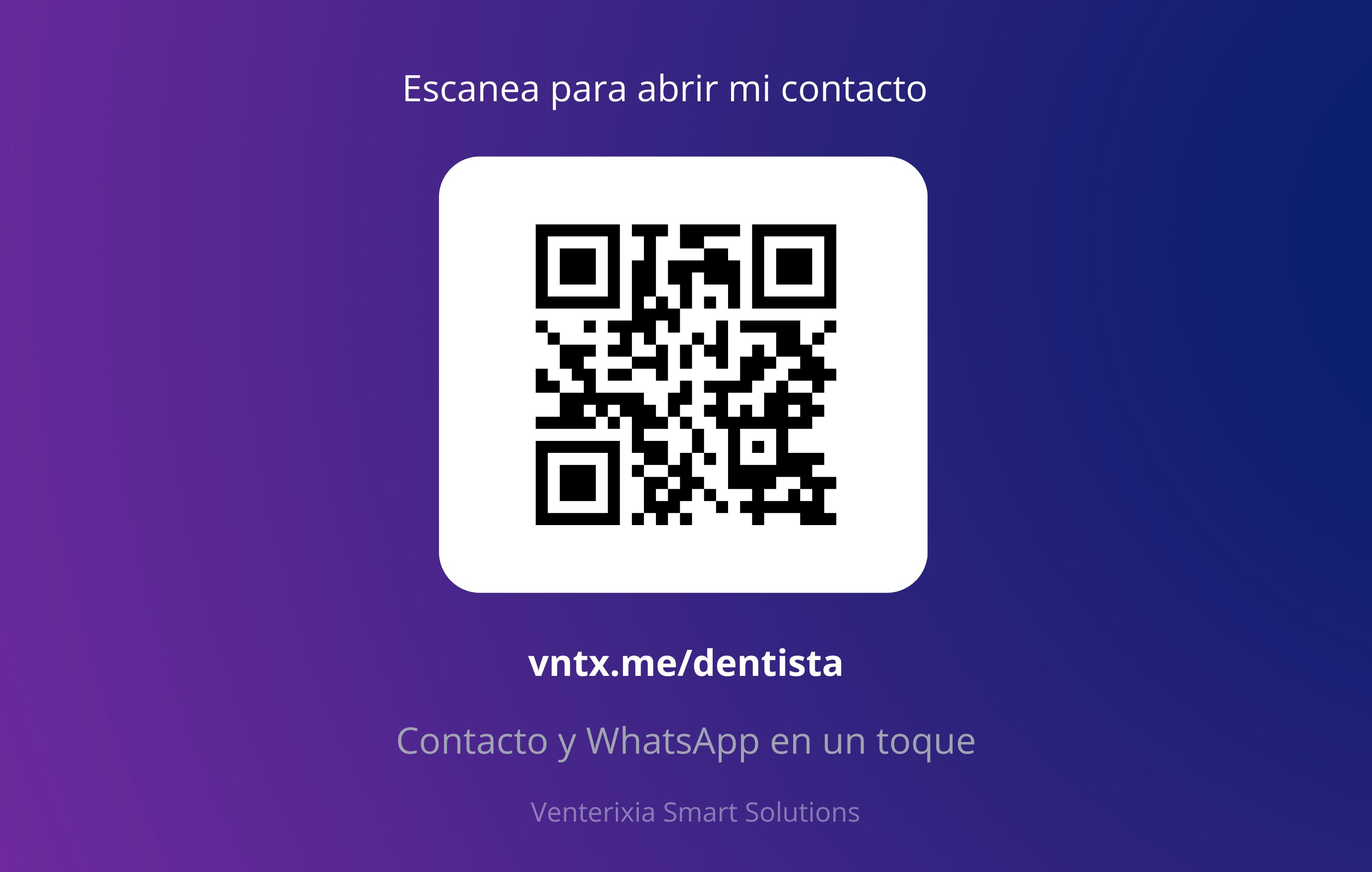 Reverso de tarjeta de visita NFC premium Venterixia
